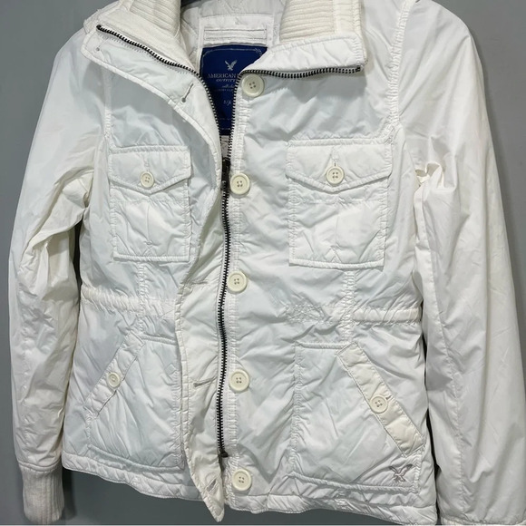 American Eagle White Jacket Size Small - Picture 10 of 15